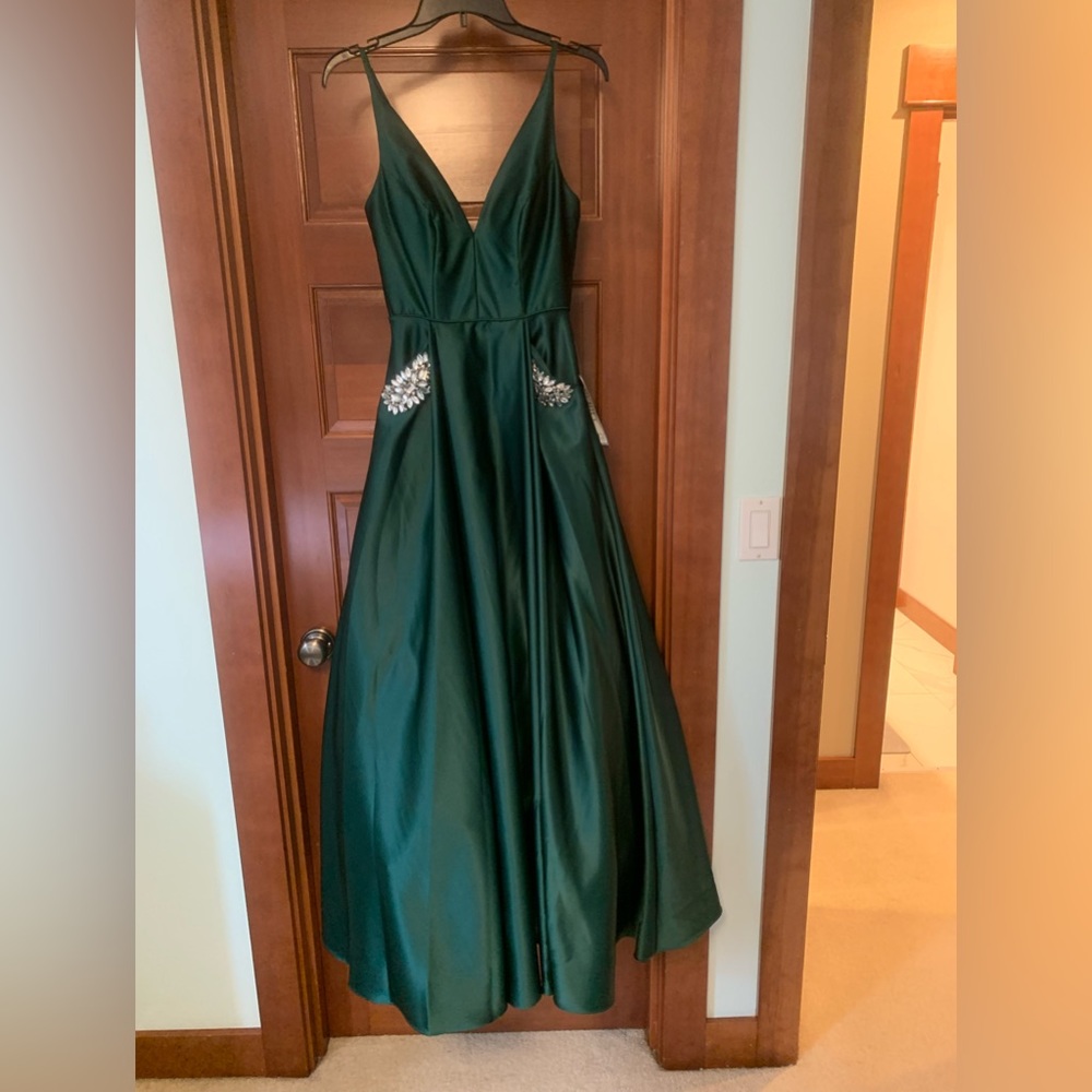 Green Macys Ballgown